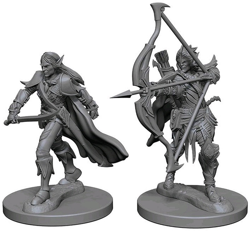 Pathfinder Deep Cuts Unpainted Miniatures Elf Male Fighter - Good Games