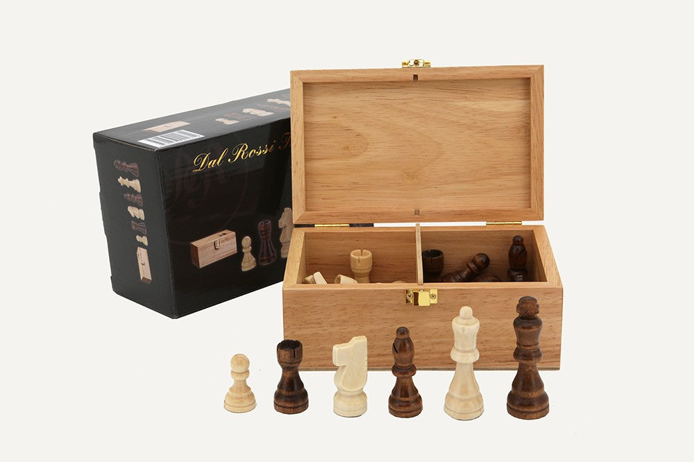 Dal Rossi - 85mm Chess Pieces with Storage Box - Good Games