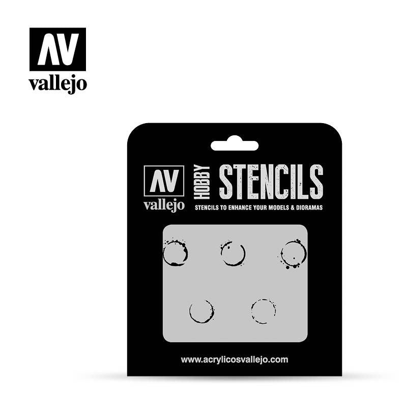 Vallejo Hobby Stencils - Drum Oil Markings - Good Games