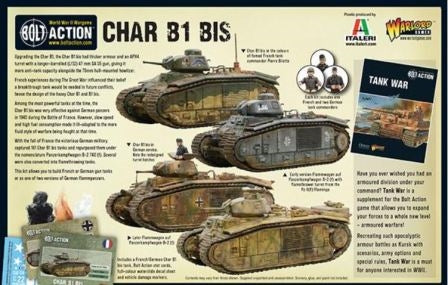 Bolt Action Char B1 BIS Tank Plastic - Good Games