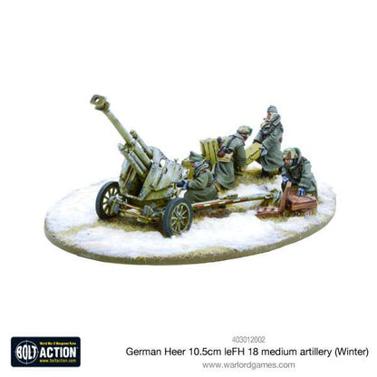 German Heer leFH 18/40 10.5cm howitzer winter - Good Games