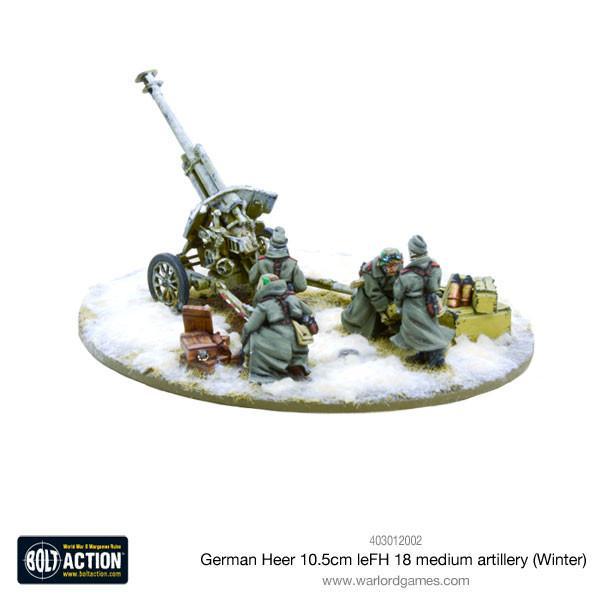 German Heer leFH 18/40 10.5cm howitzer winter - Good Games