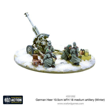 German Heer leFH 18/40 10.5cm howitzer winter - Good Games