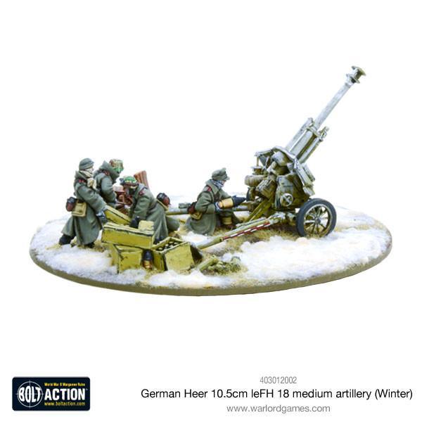 German Heer leFH 18/40 10.5cm howitzer winter - Good Games