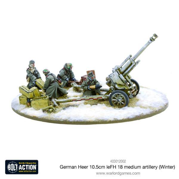 German Heer leFH 18/40 10.5cm howitzer winter - Good Games