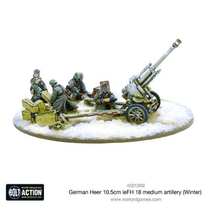 German Heer leFH 18/40 10.5cm howitzer winter - Good Games