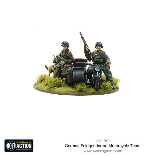 Bolt Action German Feldgendame Motorcylce Team - Good Games