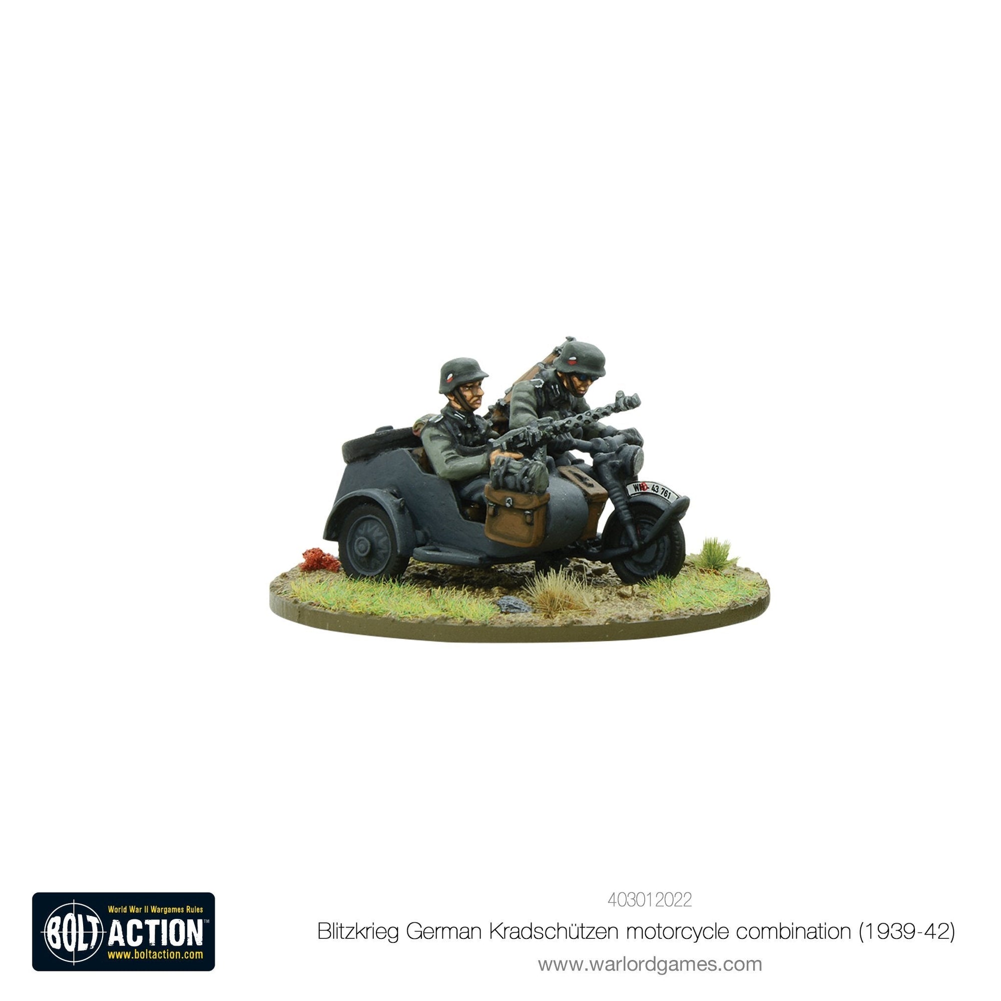 Blitzkreig German Kradschutzen Motorcycle Combination - Good Games