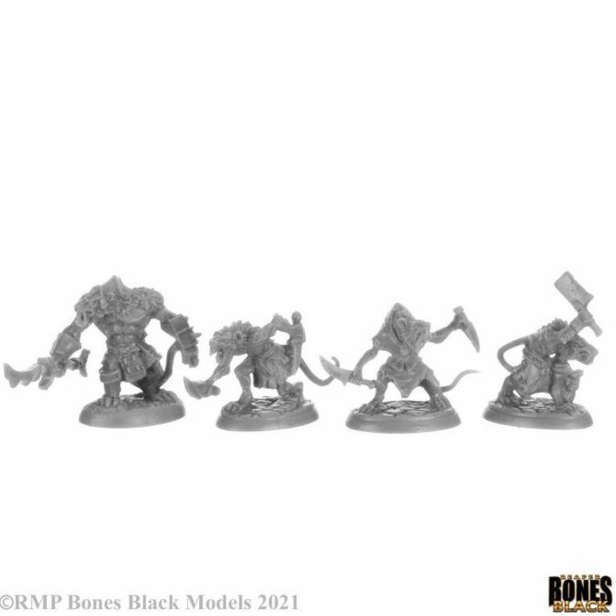 Reaper Bones Black - Wererats - 4