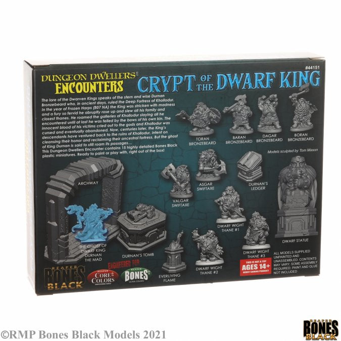 Reaper Bones Black - Crypt Of The Dwarf King Boxed Set