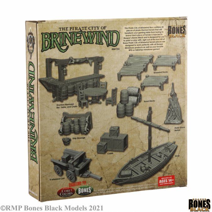Reaper Bones Black - The Pirate City Of Brinewind Boxed Set - Good Games