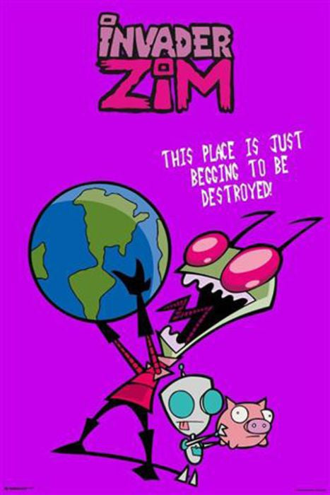 Invader Zim - The World Poster