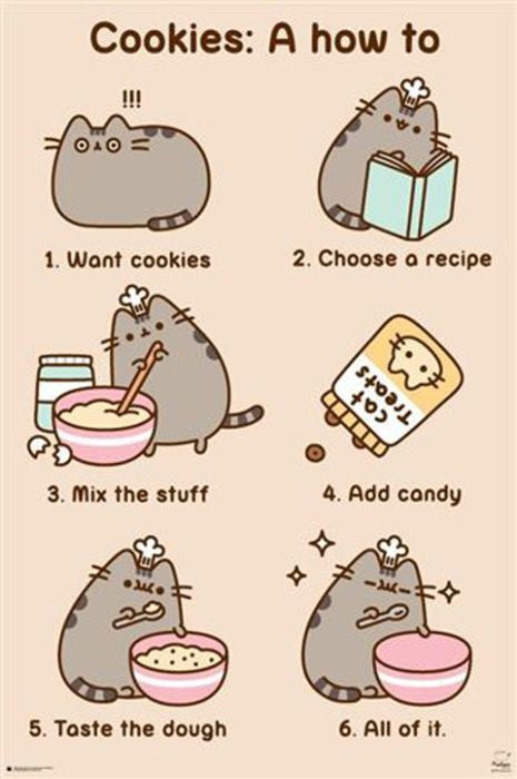 Pusheen - Cookies Poster - Good Games