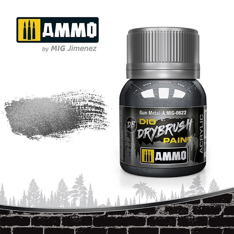 Ammo by MIG Drybrush Gun Metal - Good Games