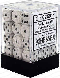 Chessex - Speckled 12mm D6 Set - Arctic Camo (CHX25911) - Good Games