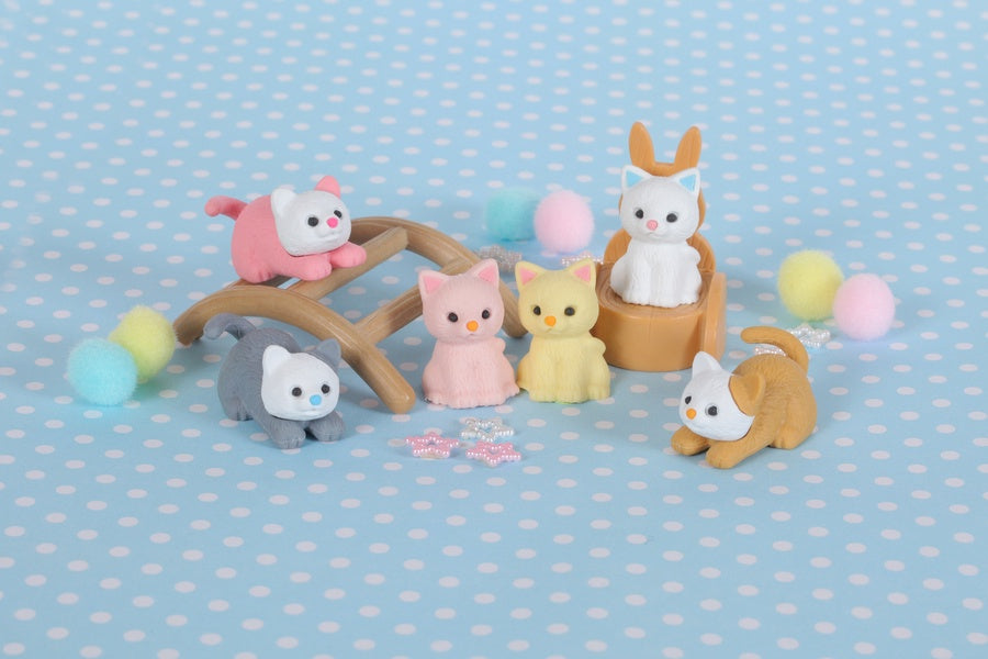 Pastel Cat Erasers
