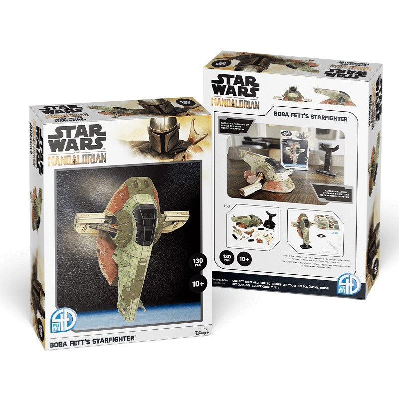 Mandalorian Boba Fetts Starfighter 130 Piece Puzzle - Good Games