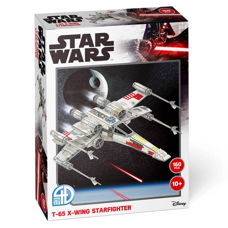 Star Wars X Wing Star Fighter T-65B 4D Paper Model Kit 160 Piece Puzzle - Good Games
