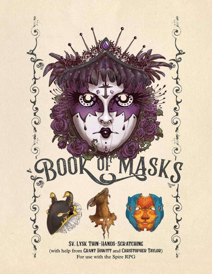 Book Of Masks: A Spire Sourcebook - Good Games