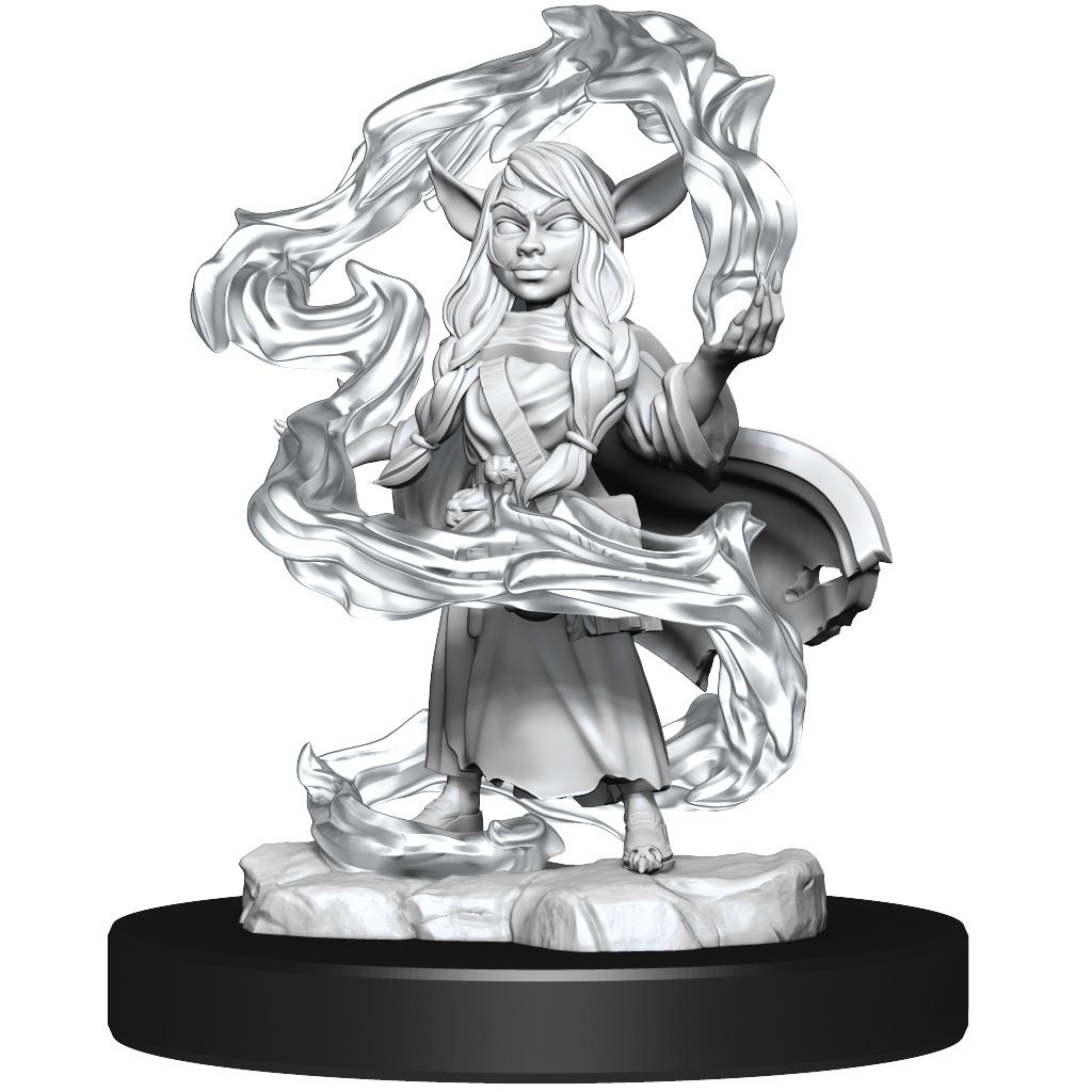 Critical Role Unpainted Miniatures Goblin Sorceror and Rogue Female - Good Games