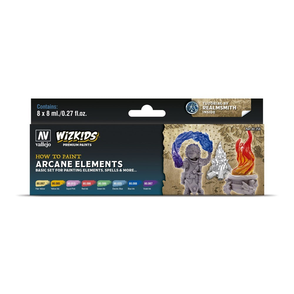 Wizkids Premium Paint Set by Vallejo: Arcane Elements - Good Games