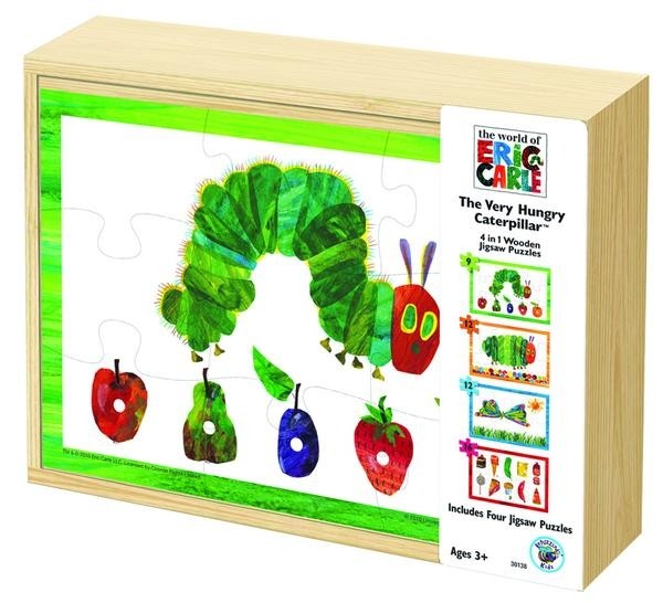 The Very Hungry Caterpillar 4 In 1 Wooden Puzzle - Good Games