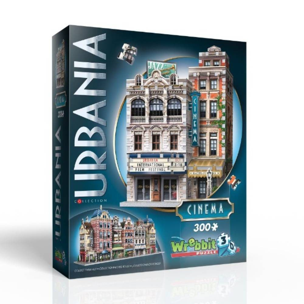 Wrebbit - Urbania - Cinema 300 Piece 3D Jigsaw - Good Games