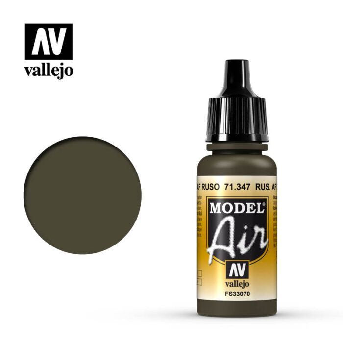 Vallejo Model Air - Russian AF Dark Green 17ml - Good Games