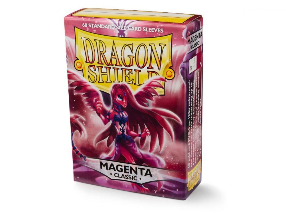 Dragon Shield - Sleeves - Classic Magenta Sleeves - Standard Size (60) - Good Games
