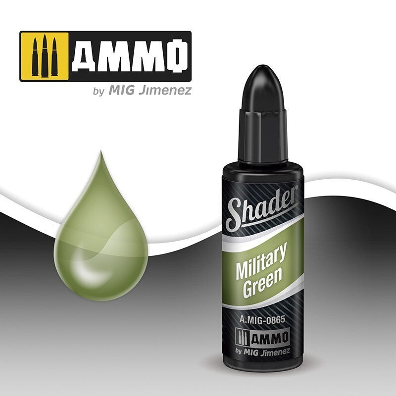 Ammo By MIG Shader Military Green 10ml - Good Games