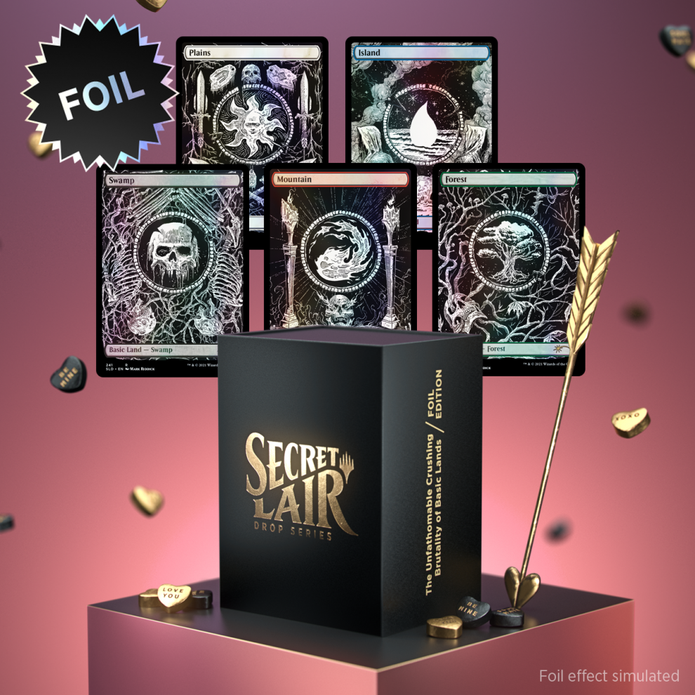 Magic: The Gathering - Secret Lair - The Unfathomable Crushing Brutality Of Basic Lands (Foil)
