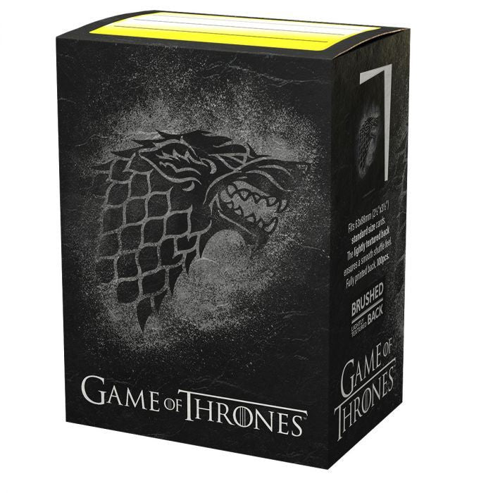 Dragon Shield - Sleeves - Brushed Art - Game Of Thrones House Stark Standard Size (100) - Good Games