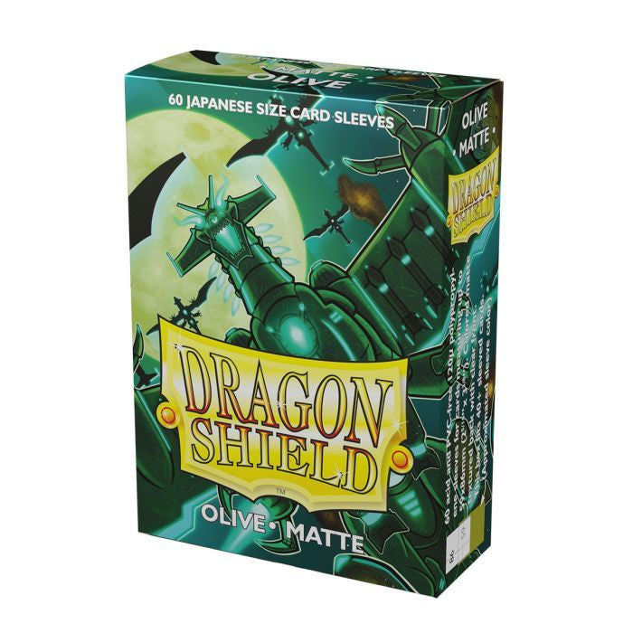 Dragon Shield - Matte- Olive Japanese Sleeves (60) - Good Games