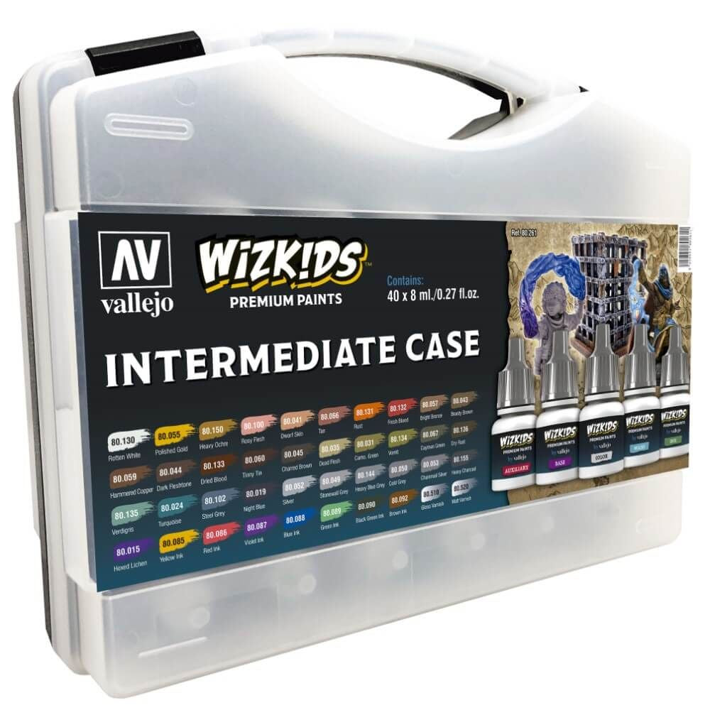 Vallejo Wizkids Premium Paint Set: Intermediate Case - Good Games