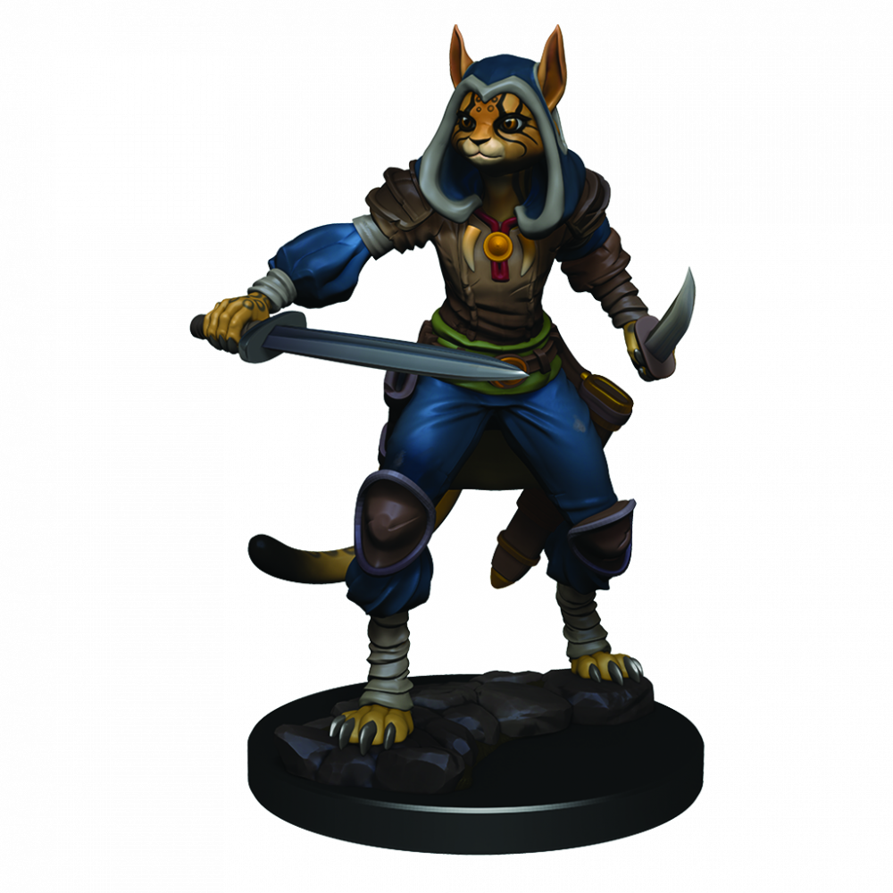 D&amp;D Premium Painted Figures Tabaxi Female Rogue - Good Games