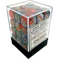 Chessex - Gemini 12mm D6 Set - Orange Stell/Gold (CHX26861)