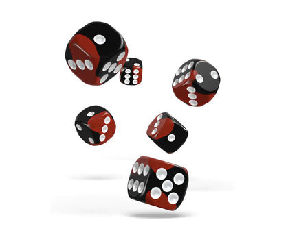 Oakie Doakie Dice - D6 16mm Glow In The Dark Lava (12) - Good Games