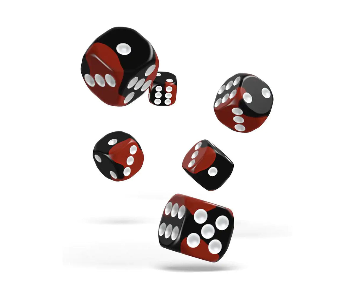 Oakie Doakie Dice - D6 16mm Glow In The Dark Lava (12)