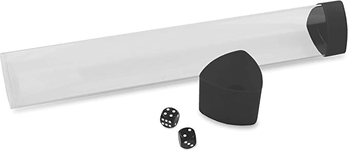 BCW Clear Playmat Tube with Black Caps/Dice - Good Games