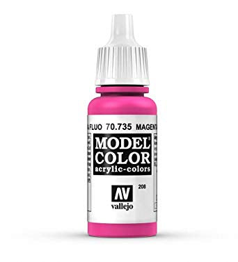 Vallejo Model Colour - Fluorescent Magenta 17ml Acrylic Paint (AV70735) - Good Games