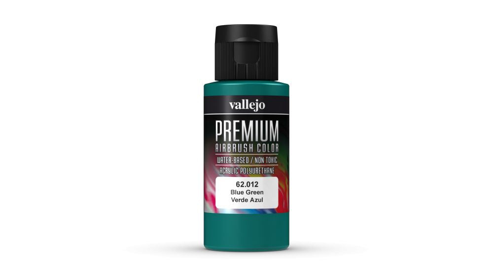 Vallejo Premium Colour - Blue Green 60ml Acrylic Paint (AV62012) - Good Games