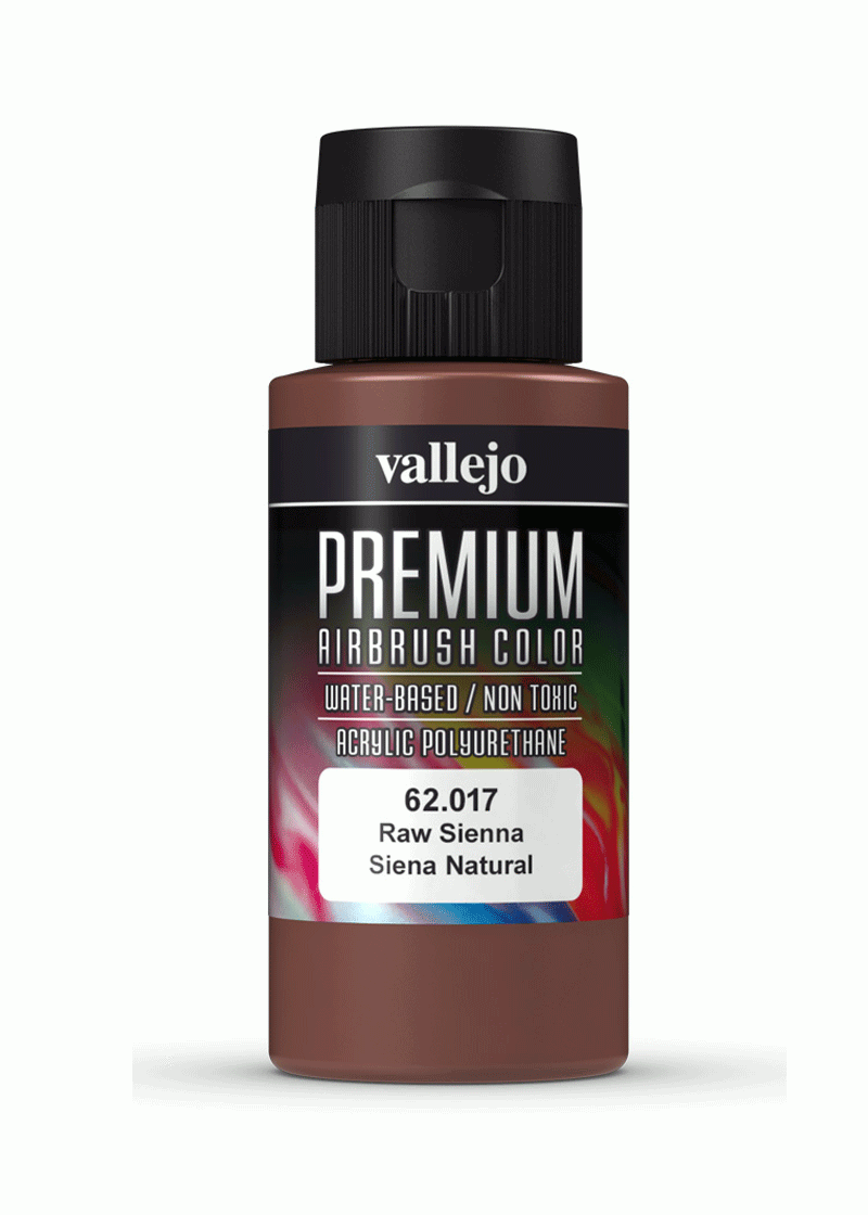 Vallejo Premium Colour - Raw Sienna 60ml Acrylic Paint (AV62017) - Good Games