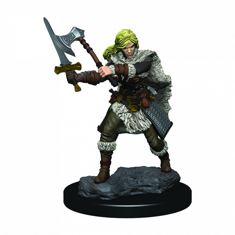 Dungeons & Dragons Premium Painted Figures Human Female Barbarian - Good Games