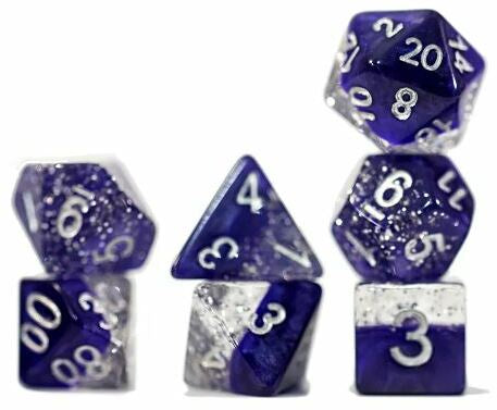 Halfsies Dice Glitter Edition - Purple - Good Games