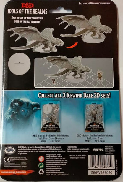 Dungeons & Dragons Idols of the Realms Miniatures Icewind Dale Rime of the Frostmaiden-2D Young Adult White Dragon - Good Games