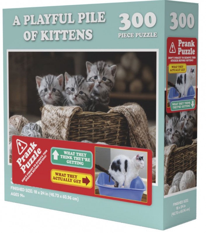 Doing Things Cats Prank 300 Piece Jigsaw