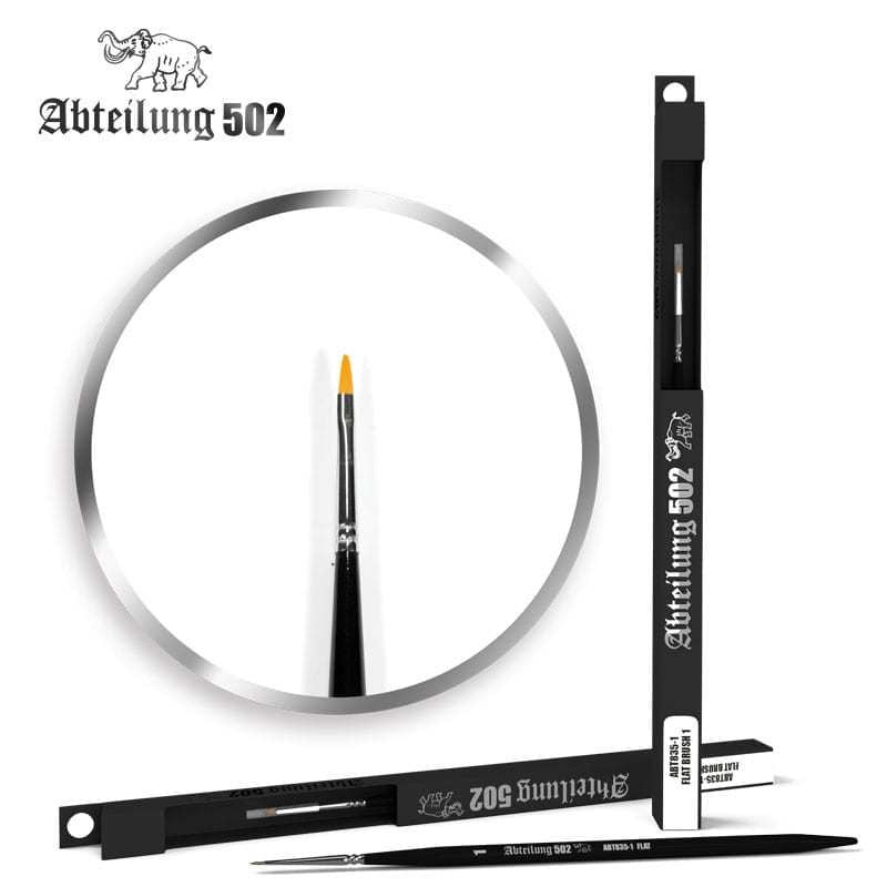 AK Interactive Abteilung 502 Deluxe Brushes - Flat Brush 1 - Good Games