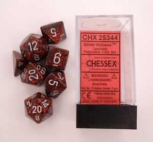 Chessex - Speckled Polyhedral 7-Die Set - Volcano (CHX25344) - Good Games