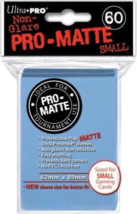 Sleeves Non-Glare Pro-Matte Small Light Blue 60 Pack - Good Games