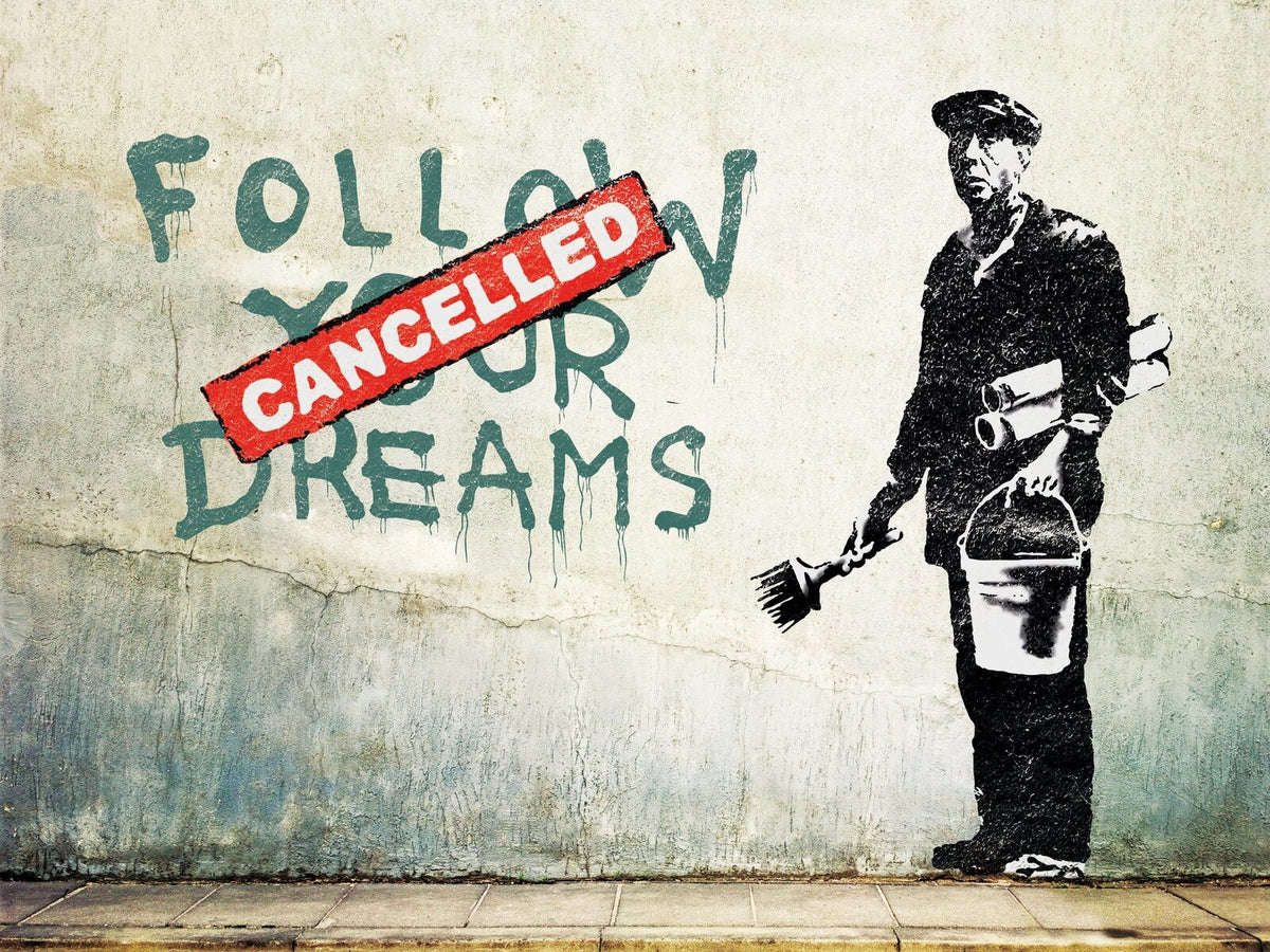 Bansky Urban Art Follow Your Dreams 1000 Piece Jigsaw
